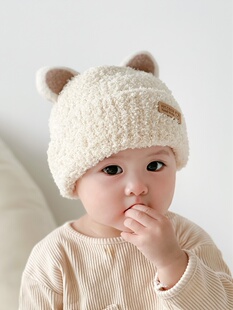 温岭帽子11个月宝宝帽子秋冬帽子女款婴儿四个月宝宝帽子秋冬一岁