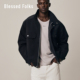 立领夹克外套 休闲机车拉链纽扣男士 Blessed Folks秋冬美式