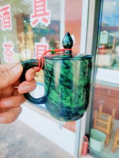 静云轩夜光杯敦煌祁连玉酒泉特产她天然玉石手工雕刻水杯茶杯包邮