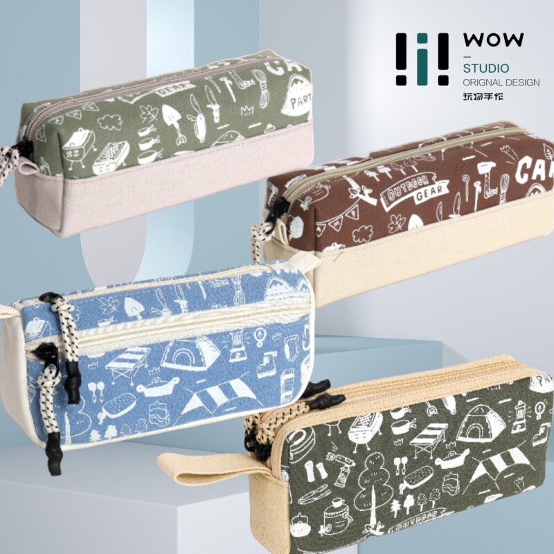 玩物文创夜光笔袋小众设计感高颜值学生ins风简约手作文具盒新款