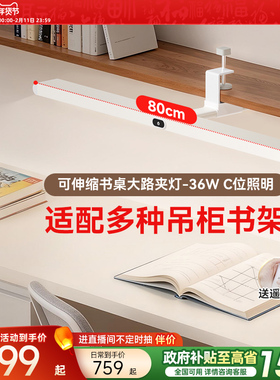 孩视宝护眼灯专用壁挂式大路灯儿童阅读学习书桌台灯夹长条灯g36w