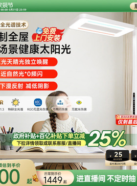 孩视宝护眼灯立式大路灯全光谱E5学习儿童专用台灯书桌阅读落地灯