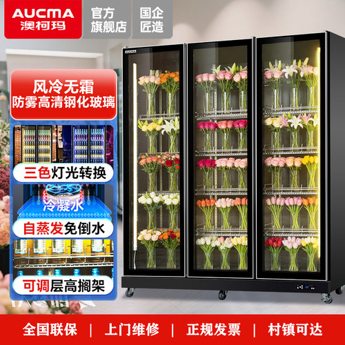 澳柯玛鲜花保鲜柜风冷无霜展示柜