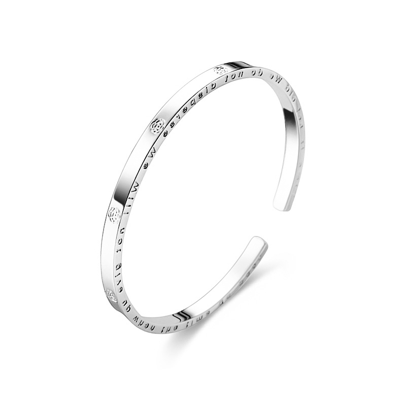 NRO足银莫比乌斯环手镯