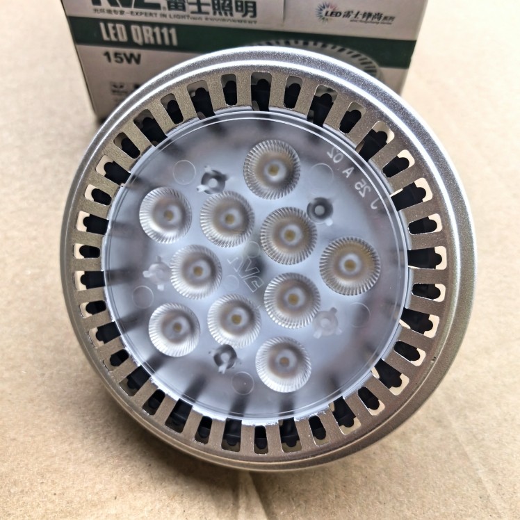 NVC雷士照明LED QR111D 15W 4000K暖白光 11CM代替传统QR111 50W