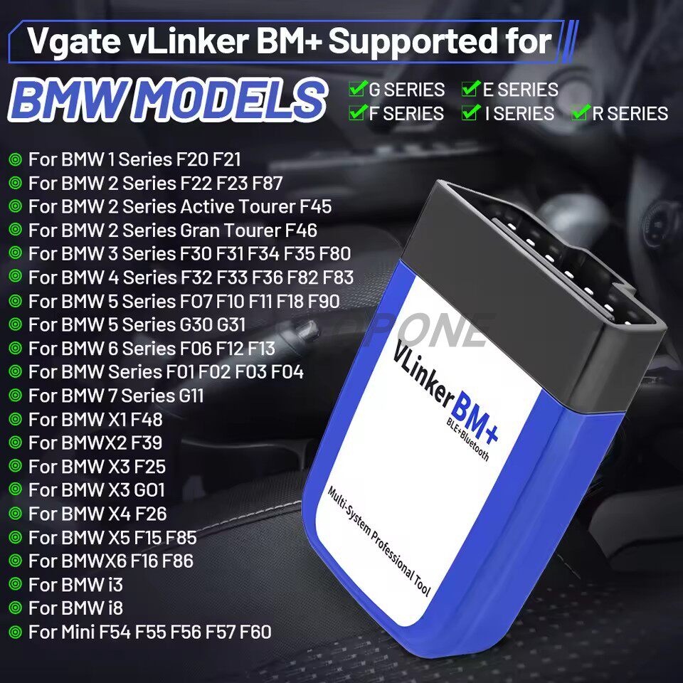 Vgate vLinker BM+ OBD2 Scanner for BMW Mini Coding - Product image 3