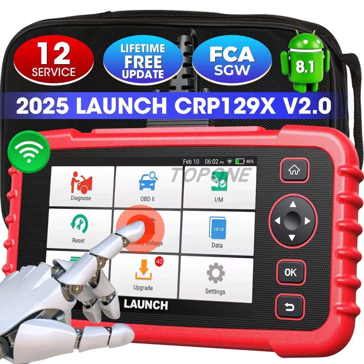 跨境批发LAUNCH CRP129X v2.0 Plus OBD2 Scan Diagnostic Tool