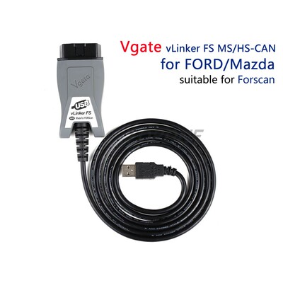 vLinker FS USB / FS BT For Ford FORScan For Mazda HS MS CAN