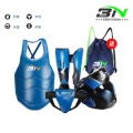 Blue Four-Piece Set [Head Protection + Chest Protection + Leg Protection + Crotch Protection] Youth and Adult Style
