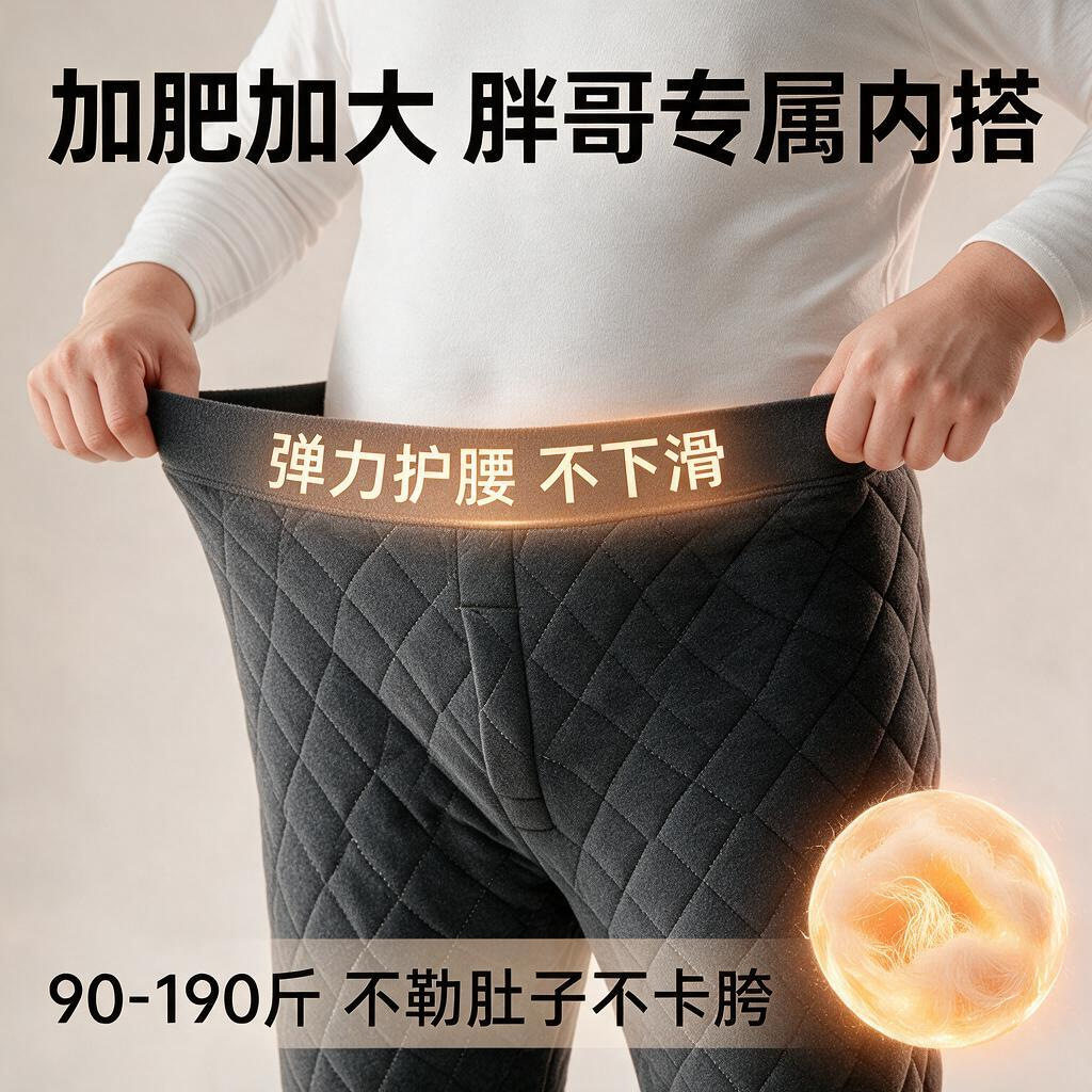 男童校服神器胖童保暖裤加绒加厚