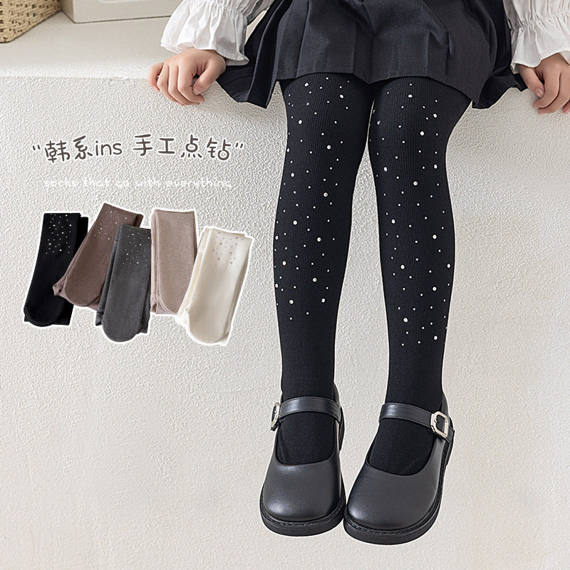 2026新款春秋女童满钻连裤袜爆款闪钻星空儿童打底裤百搭外穿韩版