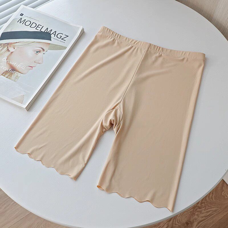 女童五分安全裤肉色中裤冰丝夏薄款儿童防走光肤色打底裤舞蹈演出