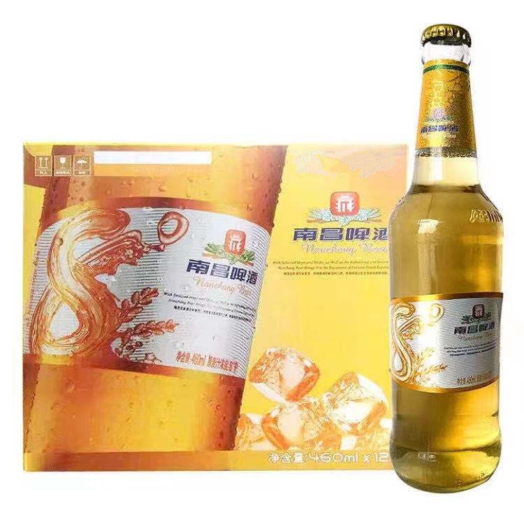 拉罐南昌啤酒 江西啤酒百威英博啤酒之南昌啤酒南昌8度12瓶一箱