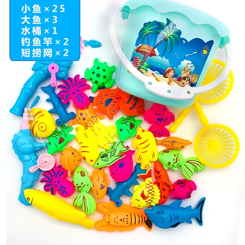 Детские рыбки для рыбалки, детский индукционный светящийся магнитный комплект для игр в воде