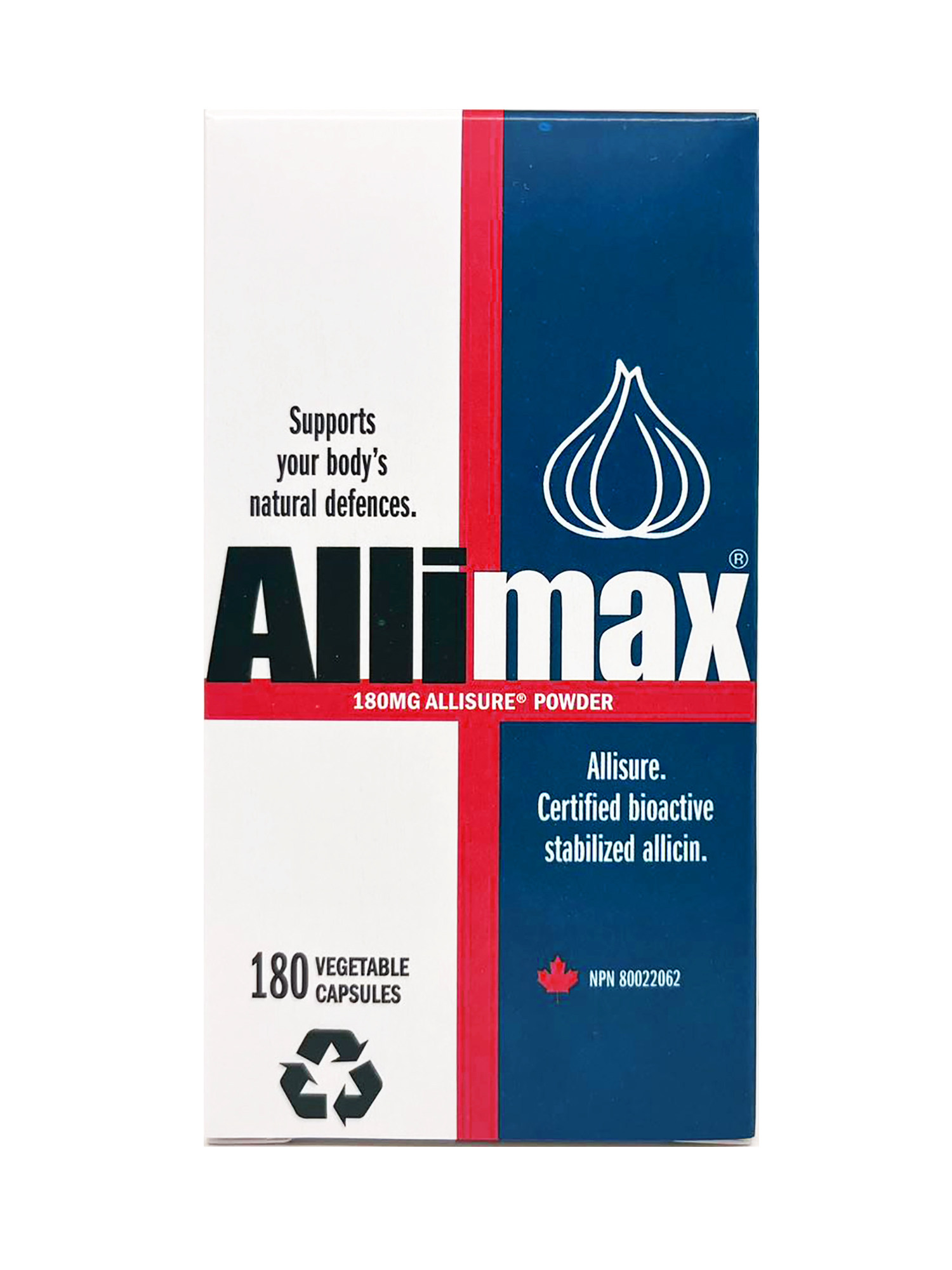 加拿大 Allimax 大蒜素 180mg 180粒