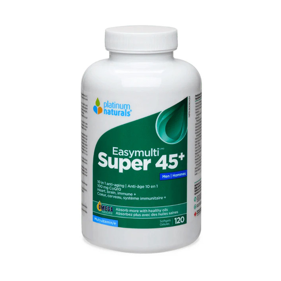 加拿大 Platinum Naturals 45岁+男士综合維生素胶囊 120粒