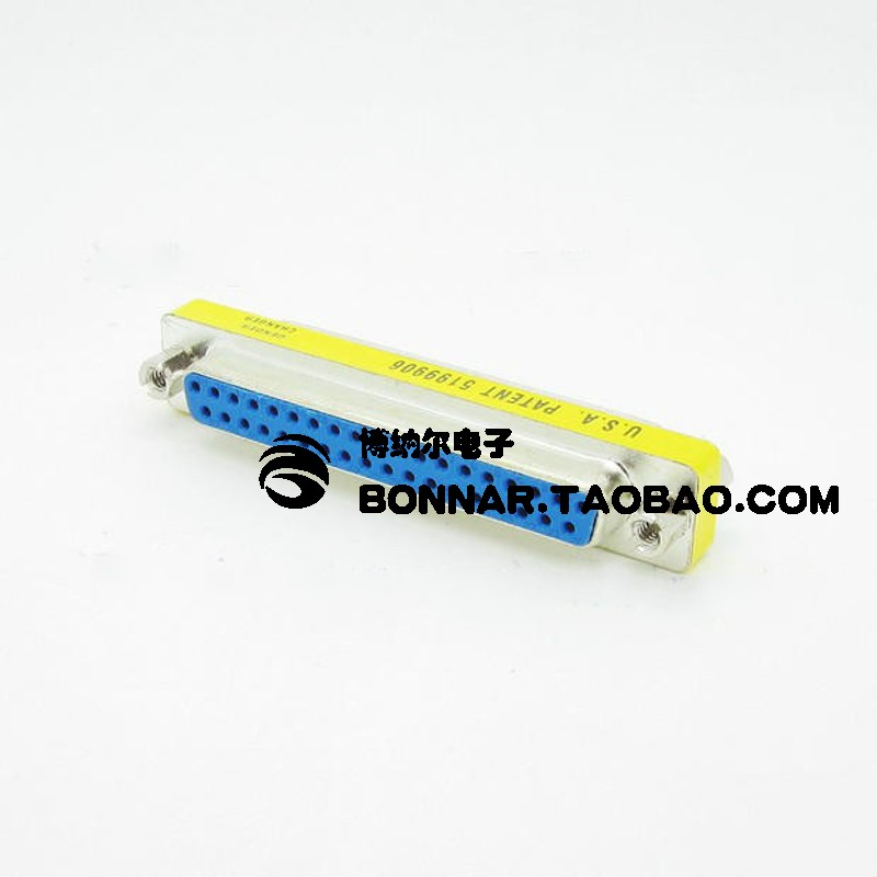 邦纳尔 DB37FF-B  公对公接口 DB37pin母对母mini公对母转接头 1