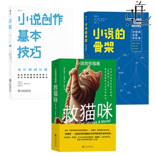 小说创作基本技巧 小说 骨架：好提纲成就好故事 3册 深度分析故事 小说创作指南 小说创作小说提纲 进度与节奏 救猫咪