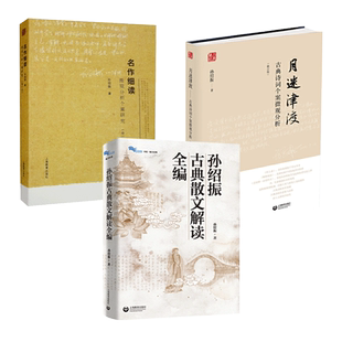 孙绍振 古典散文解读全编+名作细读微观分析个案研究+月迷津渡古典诗词个案+经典小说解读 分析文本中学语文教师阅读教学实践指导