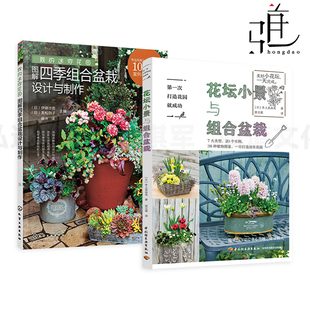 迷你花园 我 图解四季 组合盆栽设计与制作 植物养护 第一次打造花园就成功 别墅庭院园林造景种花园艺设计 花坛小景与组合盆栽