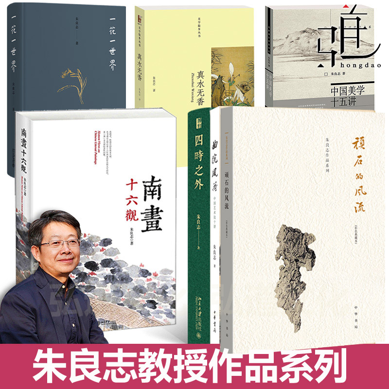 朱良志经典作品集 顽石的风流+一花一世界+南画十六观+四时之外+真水无香+中国美学十五讲+曲院风荷 生活哲学园林营造盆景文化书