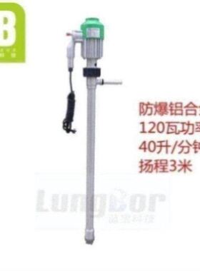 化工YBYB-40单相220V酒精不锈钢汽油防爆泵防腐工业油桶泵。