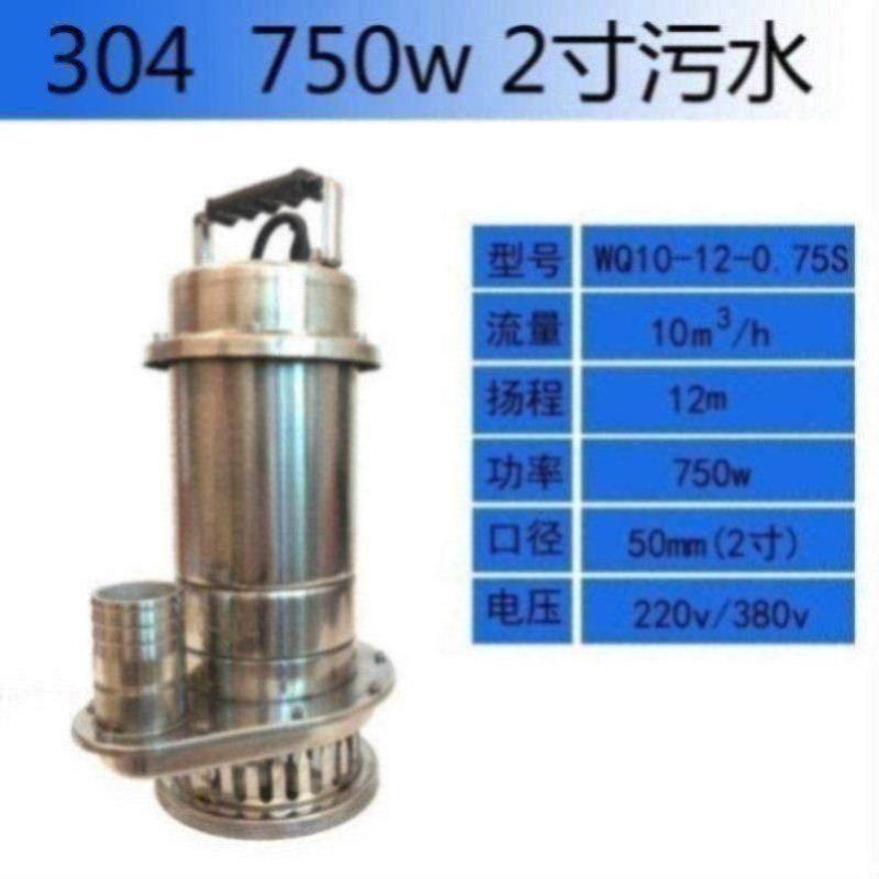 QS304不锈钢喷泉泵QSP65-7-2.2景观喷泉泵假山别墅小区喷泉潜水泵