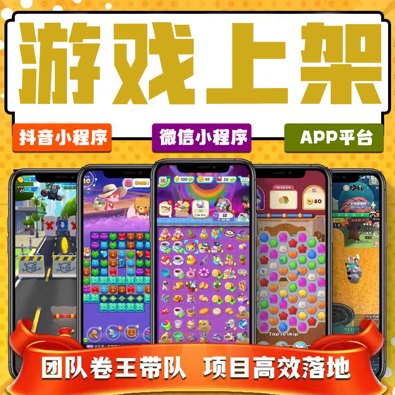小游戏抖音小程序上架 广告对接 游戏换皮业务