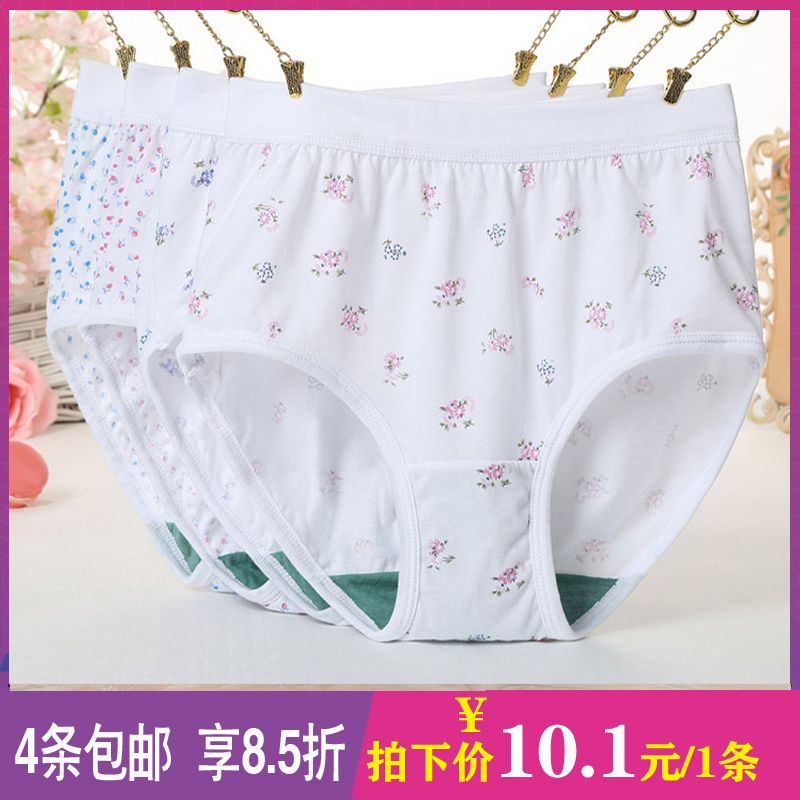 ab宽边高腰女士抗菌中老年三角裤