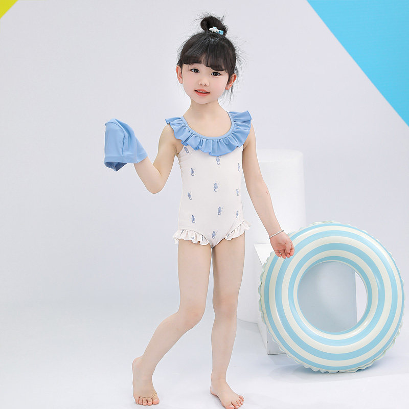 女童连体泳衣2026新款儿童女孩公主泳装宝宝防晒速干游泳衣ins