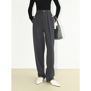 SOUL 剪裁利落挺缝有型 JUC百搭显瘦立体锥型休闲裤