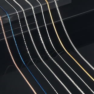 男士 饰短链瓜子链吊链 项链配链钛钢长链条金属细链子锁骨链颈链装