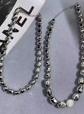 韩国金属夸张小众颈链