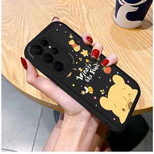 适用三星S26Ultra眨眼维尼熊保户包GalaxyS25+新款S24+软23高级感