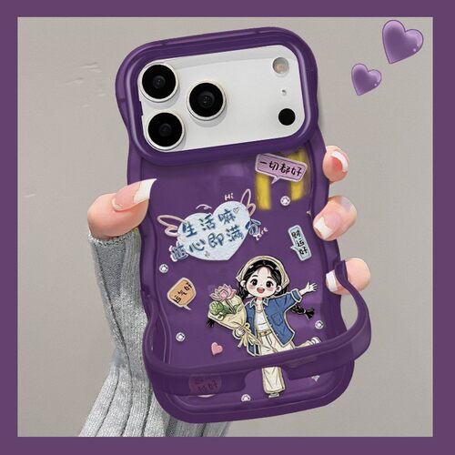 适用苹果17promax满分女孩保户包iphone16新款15双支架14创意小众