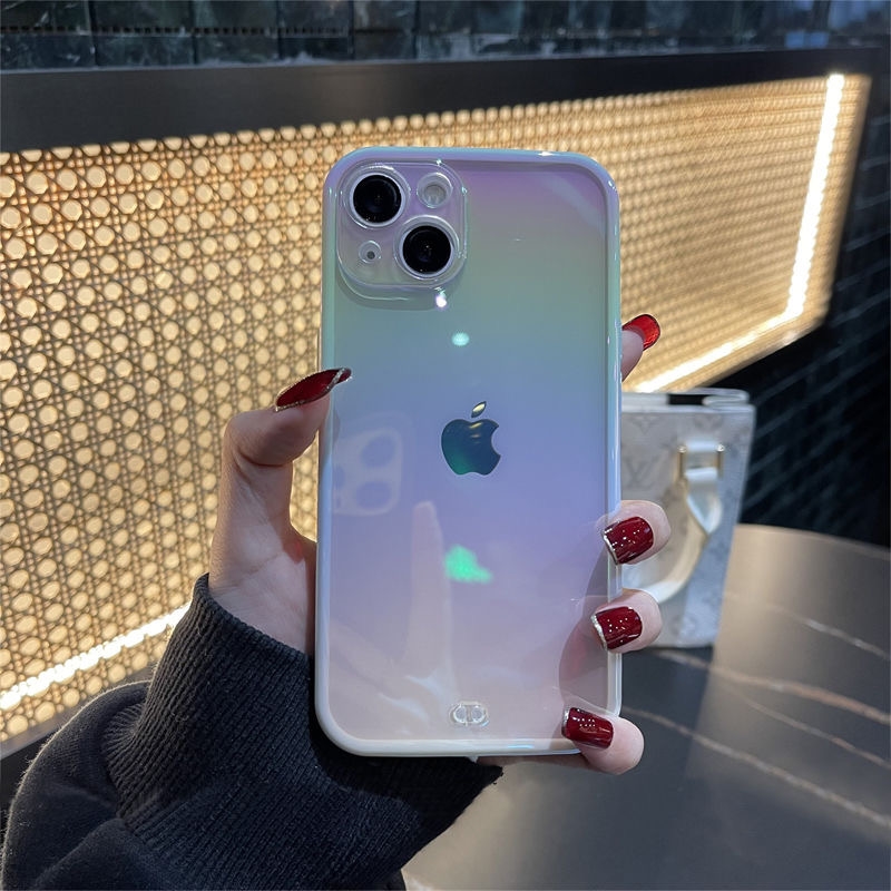 适用14plus高级感炫彩苹果13promax手机壳iPhone12镭射xr软壳11潮怎么看?