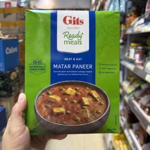 印度Gits吉次牌干酪洋葱西红柿调味酱MATER PANEER 285g 加热即食