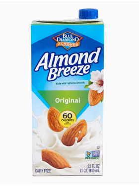 蓝钻原味杏仁奶 946ml Original Almond Milk 美国扁桃仁植物饮料