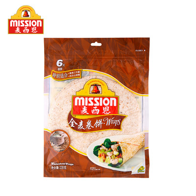 mission麦西恩全麦270g全麦卷饼