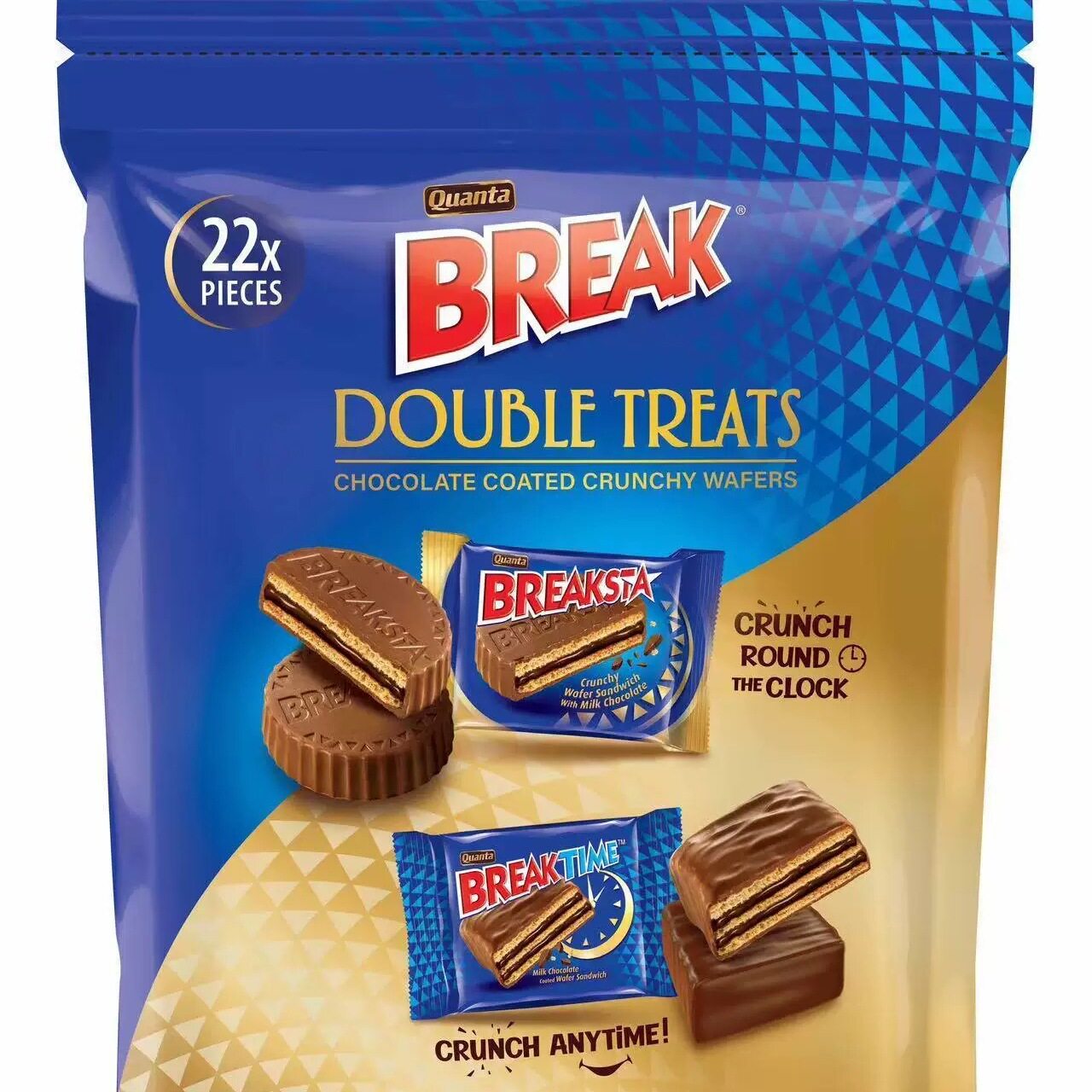 缇芙什锦巧克力涂层威化饼干286g 阿联酋进口crunchy wafers