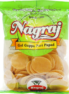 印度美食帕尼布尼炸空心球片200g油炸小吃玛莎拉脆空心Pani Puri