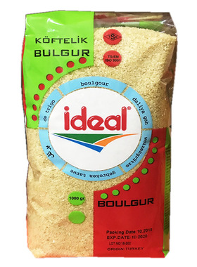 土耳其进口ideal意得细杜兰小麦粒黄麦米Boulgur1kg饱腹低热量
