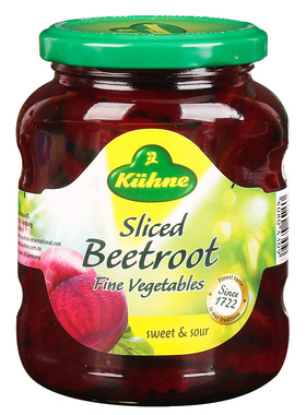 德国 Kuhne冠利 Pickled Red Beets红菜头 蔬菜罐头 甜菜根 330g