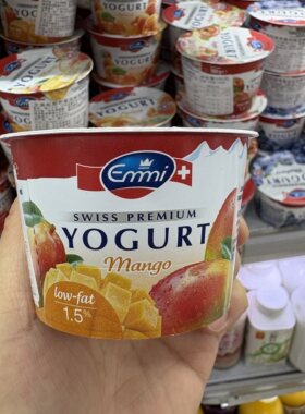 瑞士Emmi艾美低脂芒果风味发酵乳100g进口杯装酸奶mango yogurt