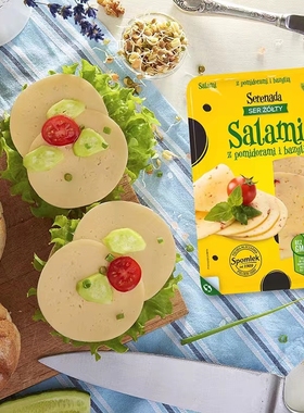 牧森番茄味干酪圆片135g汉堡面包芝士片波兰进口cheese slice奶酪