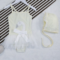 Đồ bơi trẻ em Cô gái Xiêm Swan Baby Baby Split Đồ bơi Cô gái Bikini Công chúa Váy Áo tắm - Đồ bơi trẻ em quần áo trẻ em kiểu hàn quốc