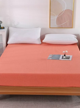 老粗布床笠加厚防尘套加高席梦思纯棉保护套床罩30cm床垫套防静电