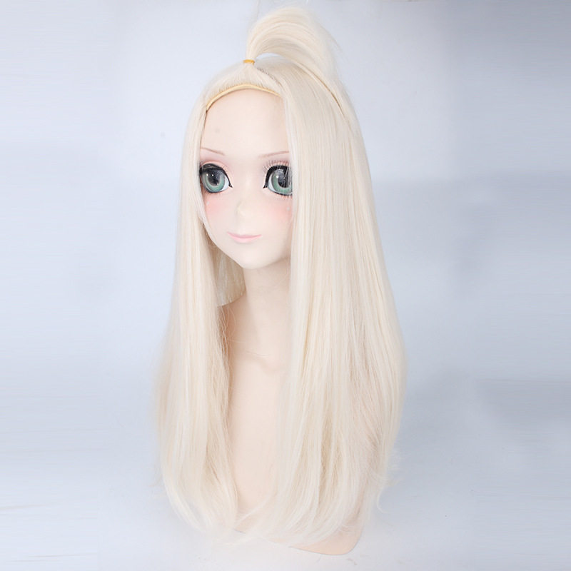 妖精的尾巴 米拉珍妮 米拉杰 浅金色淡黄色长发假毛cosplay假发