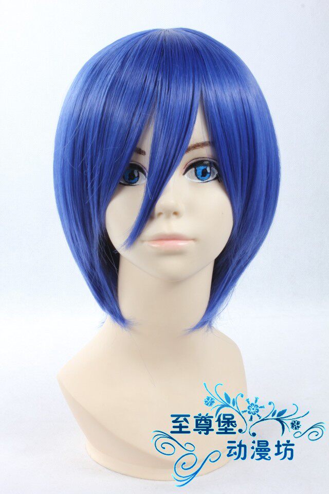假发cosplay假毛v家大哥 始音 公主公主河野亨守护甜心深蓝色短发