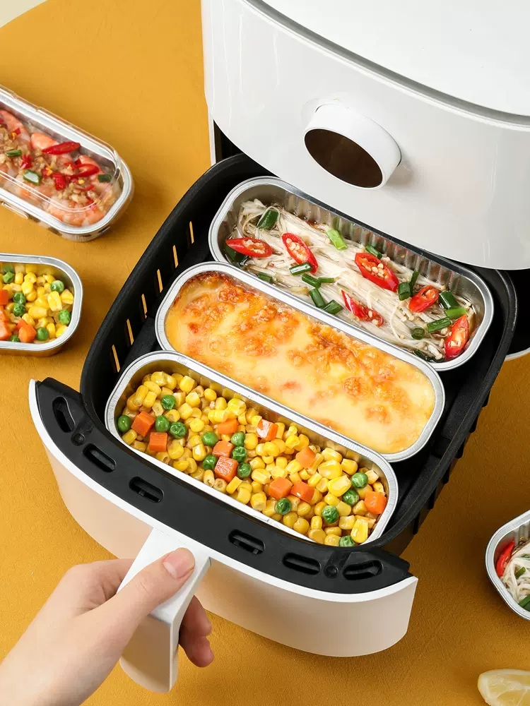 直供长方形纸盒铝箔铝箔餐盒